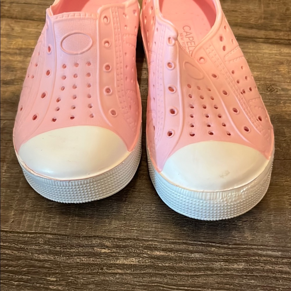 Capelli of New York Kids Pink Slip-On Perforated Water Shoes with White Toe - Picture 3 of 8
